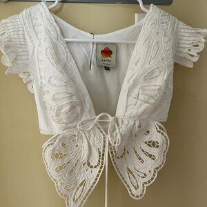 Butterfly Richelieu Blouse ONLY WORN ONCE (XS)